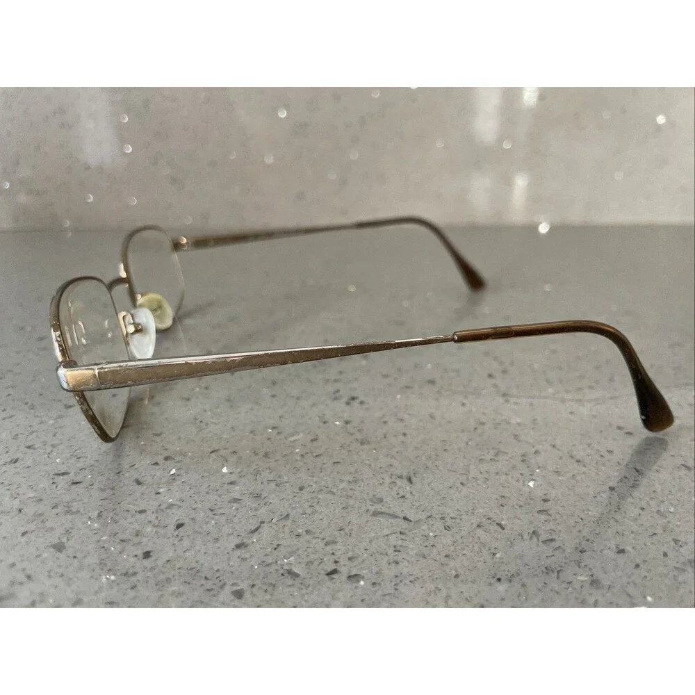 Safilo Elasta 7121 Eyeglasses FRAMES ONLY 53-19-145 Italy Full Rim Brown bronze